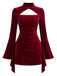 Wine Red 1960s Dress 2
