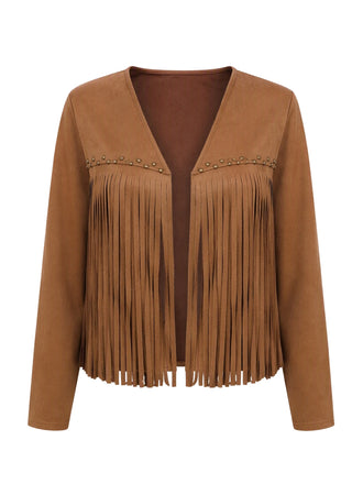 Brown 1940s Fringe Jacket 1