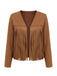 Brown 1940s Fringe Jacket 1
