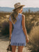Black 1960s Fringe V Neck Dress 9