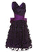 Deep Purple 1950s Halloween Bat Bow Dress