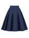 1960s Solid Pleated Skirt