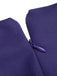 Deep Purple 1950s Halloween V-Neck Swing Dress