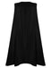 2PCS 1950s Deep Purple Dress & Black Bat Cloak
