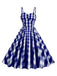 1950s Plaid Strap Swing Dress