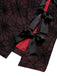 Deep Red 1960s Halloween Spider Web Dress