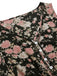 1930s V-Neck Floral Sleeveless Dress