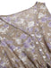 1930s V-Neck Floral Sleeveless Dress