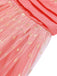 Coral Pink 1950s V-Neck Sequin Dress