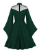 1950s Halloween Flare Sleeve Swing Dress