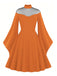 1950s Halloween Flare Sleeve Swing Dress