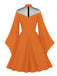 1950s Halloween Flare Sleeve Swing Dress