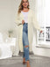 [Plus Size] Solid Color 1960s Knitted Long Cardigan