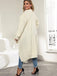 [Plus Size] Solid Color 1960s Knitted Long Cardigan