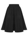 [Pre-Sale] Black 1950s Solid Buttoned Skirt