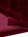 Wine Red 1960s Velvet Elk Bow Dress