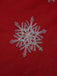 Black&Red 1950s Christmas Snowflake Mesh Dress