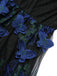 [Pre-Sale] Black 1950s V-Neck 3D Butterfly Mesh Dress