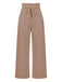 1950s Solid Hight Waist Wideleg Pants
