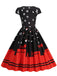 1950s Christmas Sweetheart Neckline Dress