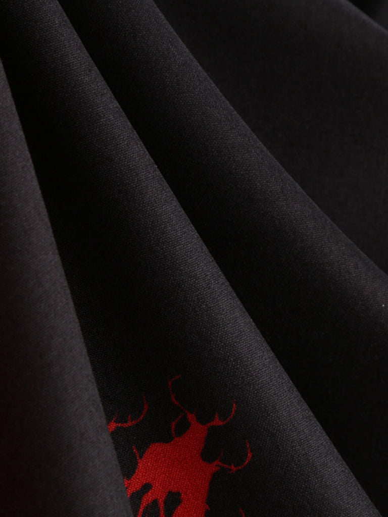 1950s Christmas Sweetheart Neckline Dress