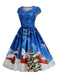 1950s Christmas Sweetheart Neckline Dress