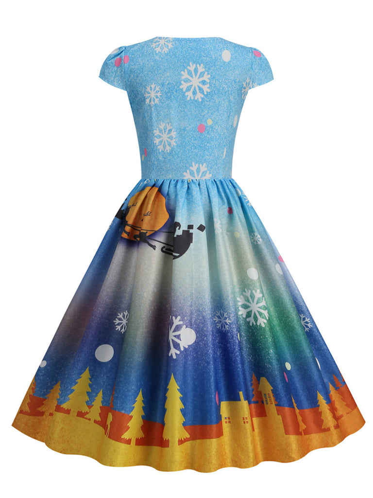 1950s Christmas Sweetheart Neckline Dress