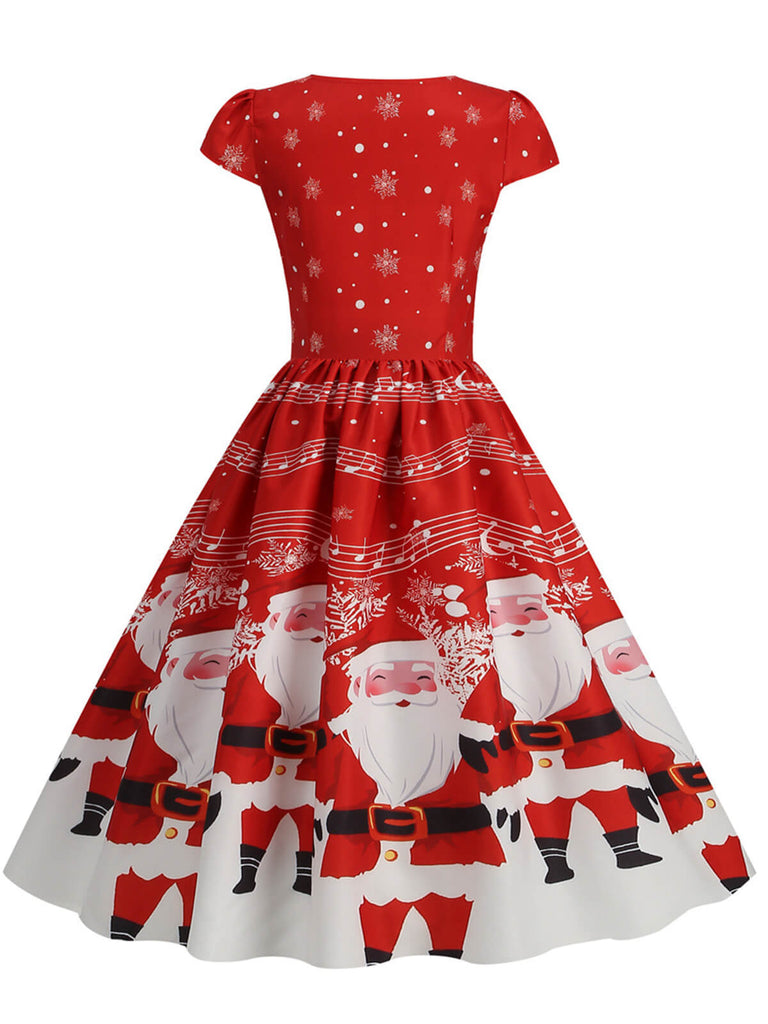1950s Christmas Sweetheart Neckline Dress