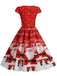 1950s Christmas Sweetheart Neckline Dress