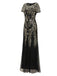 1920s Sequins Beading Mesh Formal Dress