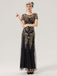 1920s Sequins Beading Mesh Formal Dress