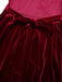 [Pre-Sale] Red 1950s Velvet Polka Dot Lined Bow Dress
