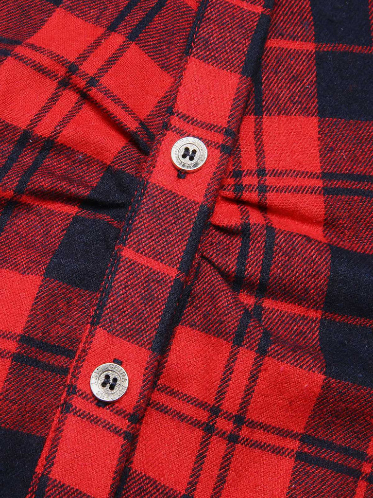 Red 1930s Christmas Plaid Jumpsuit