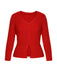 2PCS 1930s Red Knit Sweater & Black Fishtail Skirt