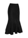 2PCS 1930s Red Knit Sweater & Black Fishtail Skirt