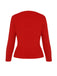 2PCS 1930s Red Knit Sweater & Black Fishtail Skirt