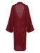 Red 1940s Christmas Solid Knit Cardigan