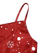 Red 1930s Christmas Strap Snowflake Mermaid Dress