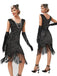 1920s V-Neck Sequined Tassel Gatsby Dress
