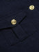 Dark Blue 1950s Buttoned Rolled Sleeve Coat