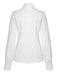 White 1950s Lace Tie Neck Solid Blouse