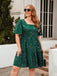 [Plus Size] 1950s Hot Stamping Stars Square Neck Dress