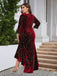 [Plus Size]1930s Seven-Part Sleeve High-Low Hem Mermaid Dress