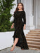[Plus Size]1930s Seven-Part Sleeve High-Low Hem Mermaid Dress