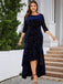 [Plus Size]1930s Seven-Part Sleeve High-Low Hem Mermaid Dress