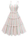 [Pre-Sale] Multicolor 1950s Spaghetti Strap Striped Dress