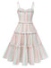 [Pre-Sale] Multicolor 1950s Spaghetti Strap Striped Dress