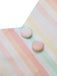 Multicolor 1950s Spaghetti Strap Striped Dress