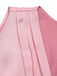 Pale Pink 1950s Solid Lace Patchwork Dress