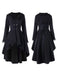 1960s Lace Buttoned Irregular Hem Coat